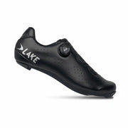 Lake CX178 Road Shoe Regular Black Silver - outside view