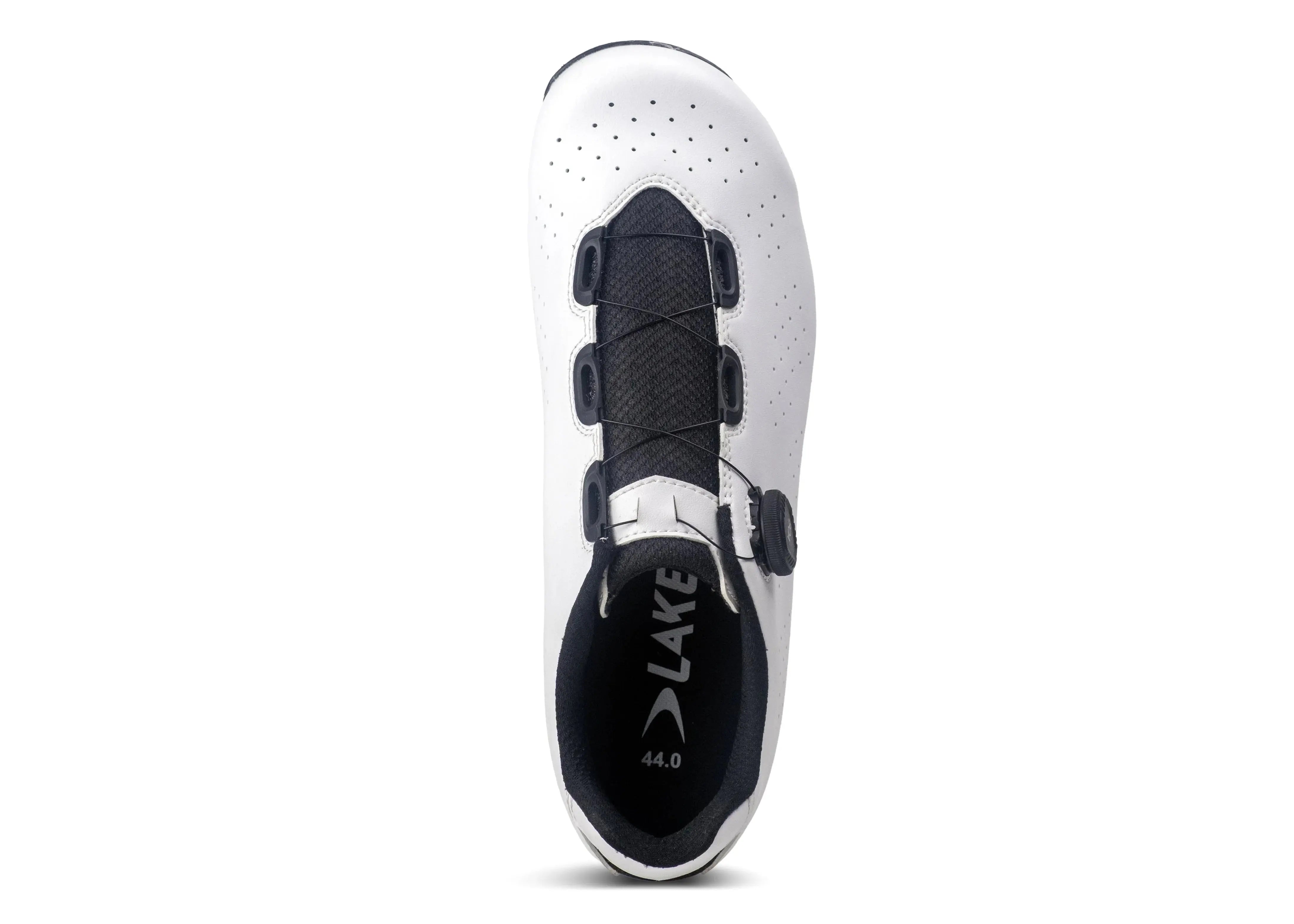 Lake CX178 Road Shoe Regular White/Black - top view