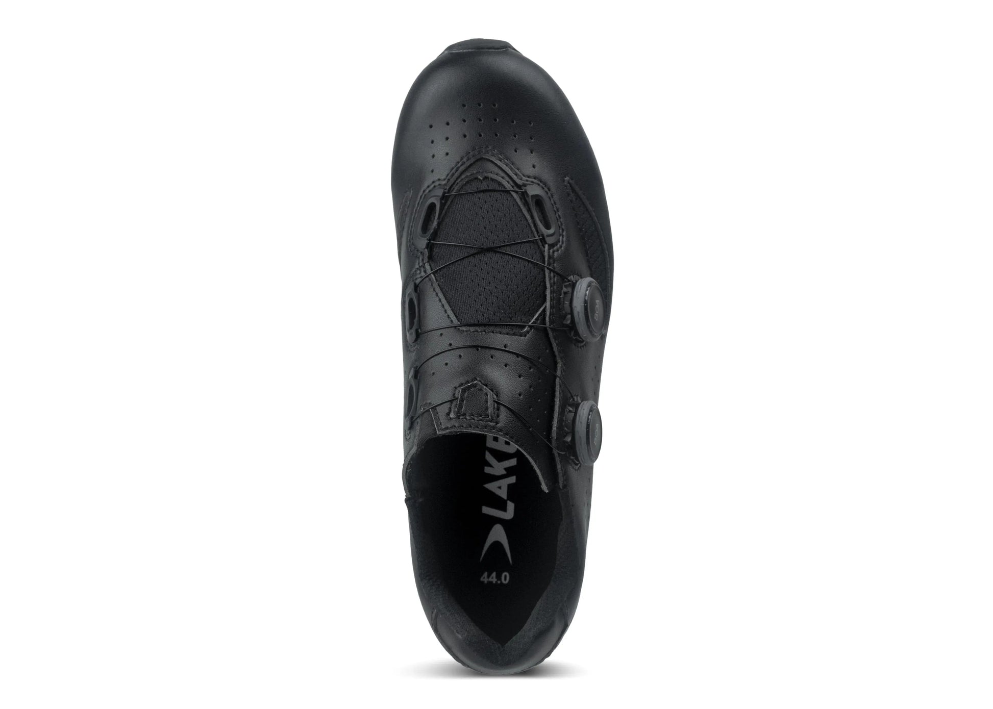 Lake Cycling MX190 Black mountain bike shoe top view