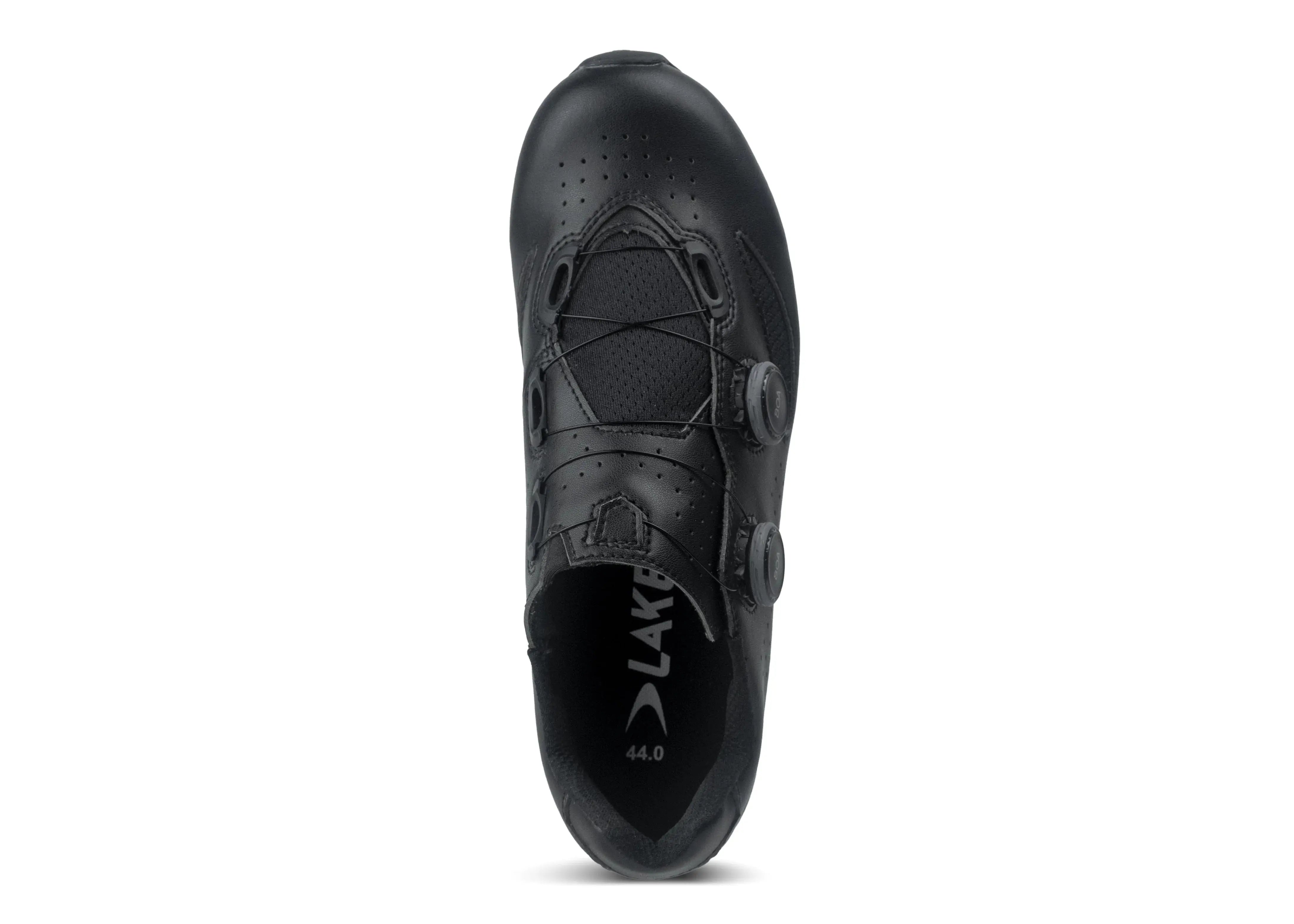 Lake Cycling MX190 Black mountain bike shoe top view