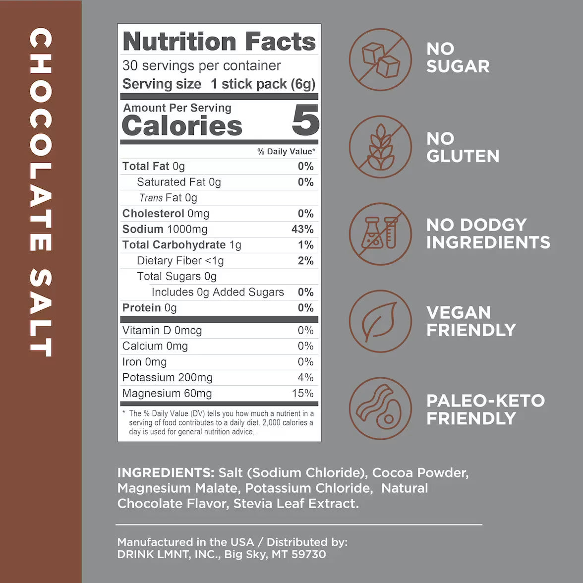 LMNT Chocolate Salt - Individual