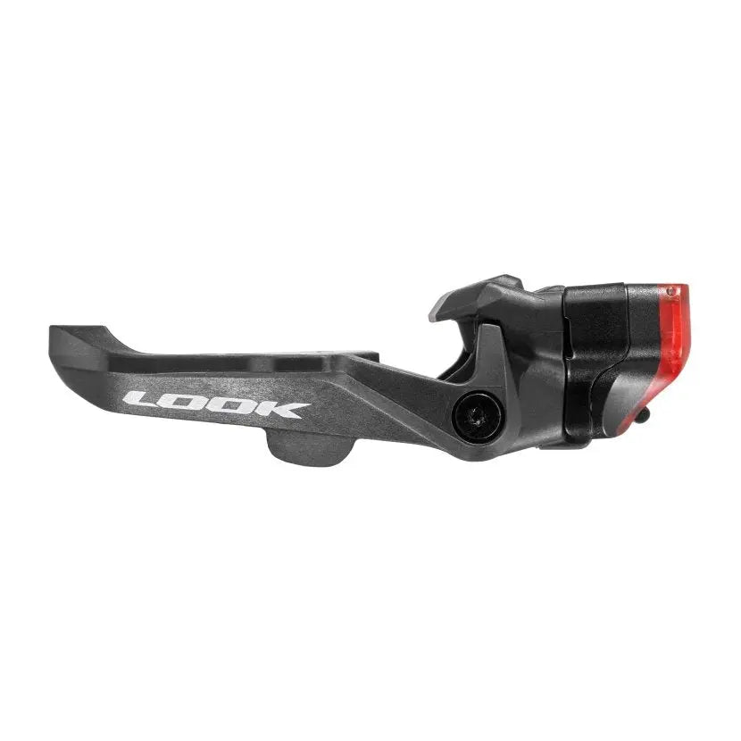 Look KEO 2 Max Vision pedal lights mounted on a bike at dusk