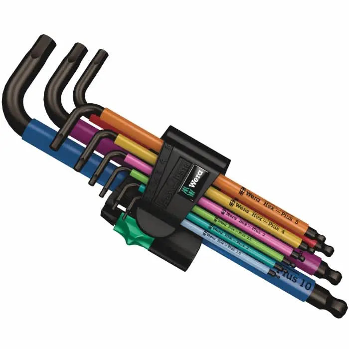 Wera 950/9 Hex-Plus Multicolour Imperial 1 L-key set | Imperial | BlackLaser - 9 pieces