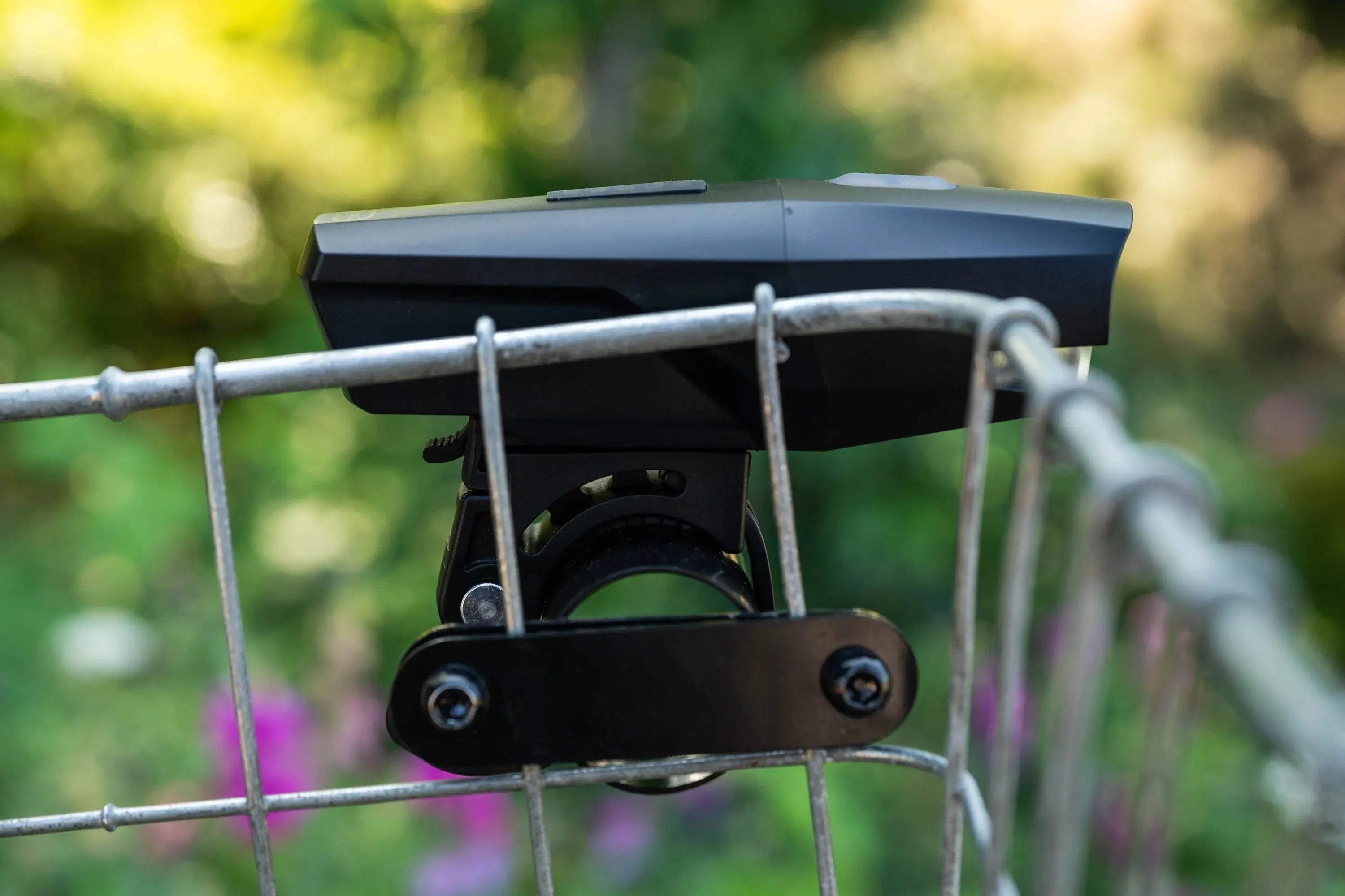 PDW Outpost Mount on commuter bike with loaded basket