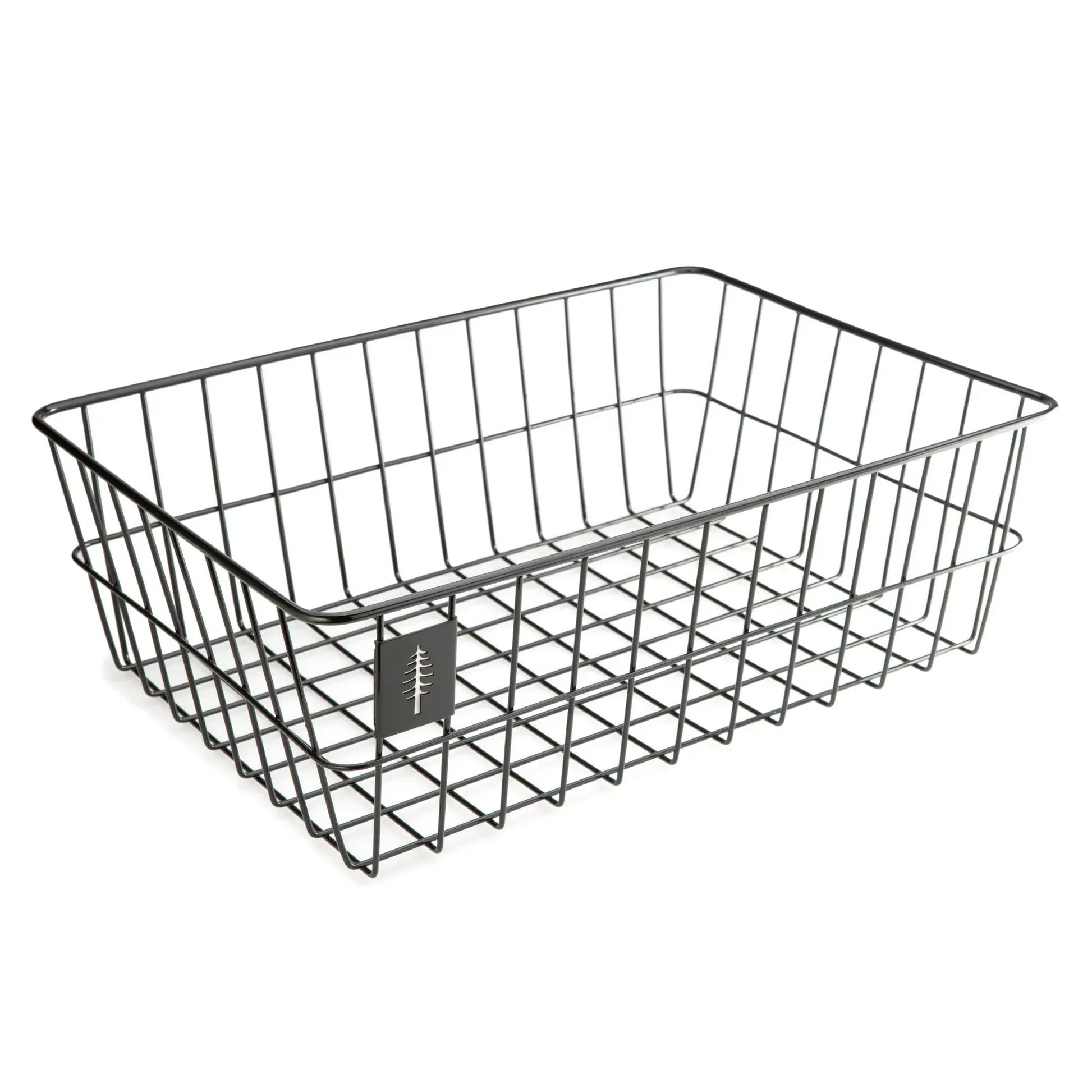 PDW Timber to Town ZigZag Basket Large Black - product view