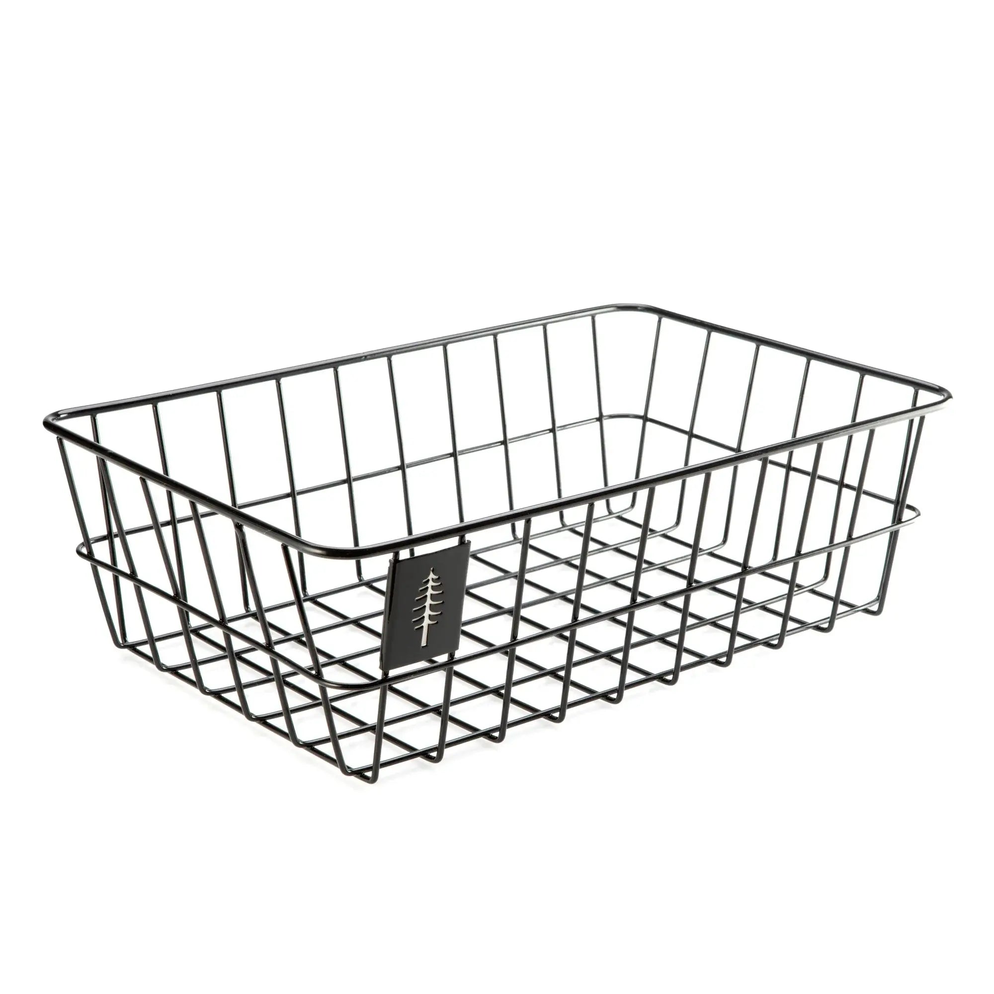 PDW Timber to Town ZigZag Basket Medium Black - product view