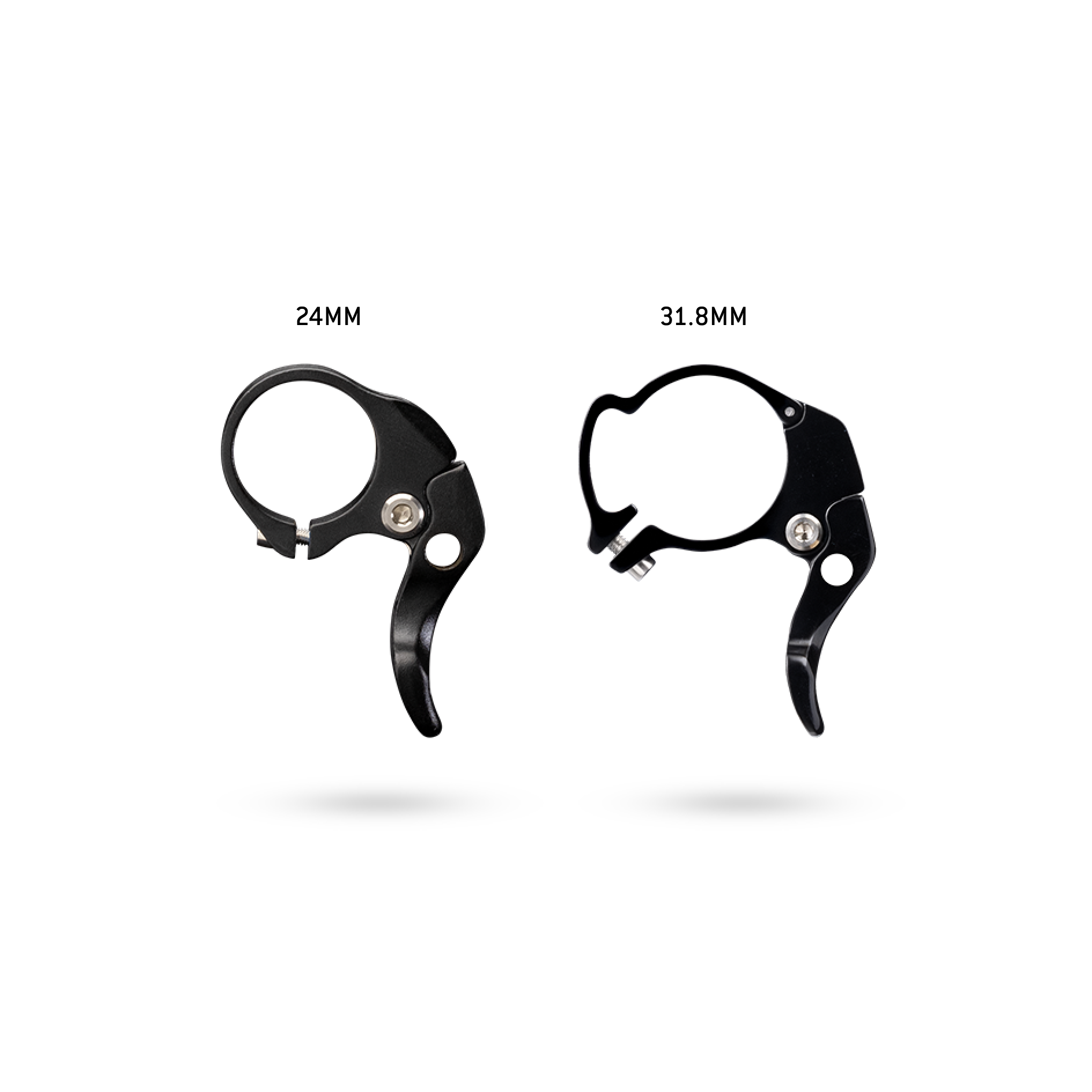PNW Components Drop Bar Lever 31.8mm, side profile view