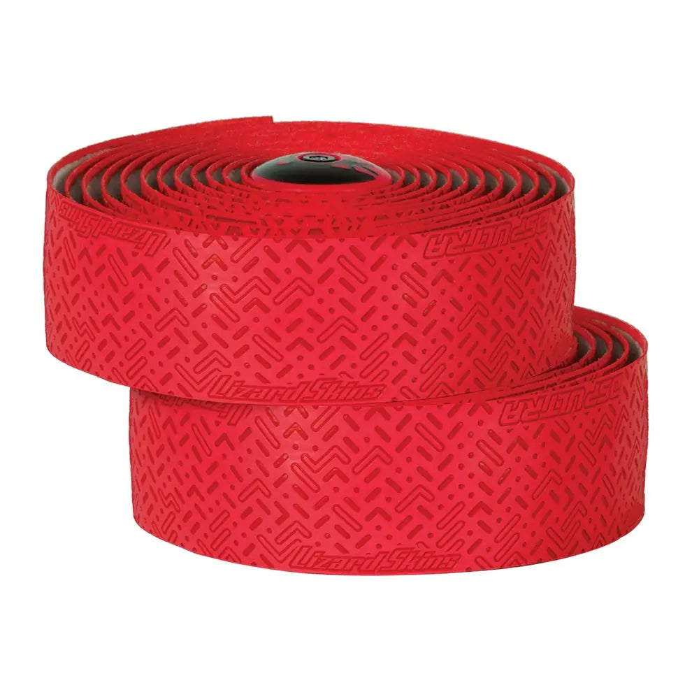 Lizard Skins DSP Ultra 2.7mm bar tape, Crimson Red, wrapped texture detail