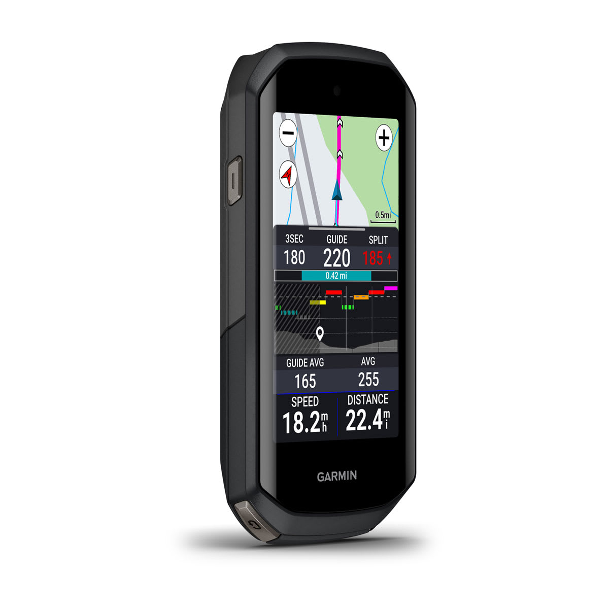 Garmin Edge 1050, right three-quarter view