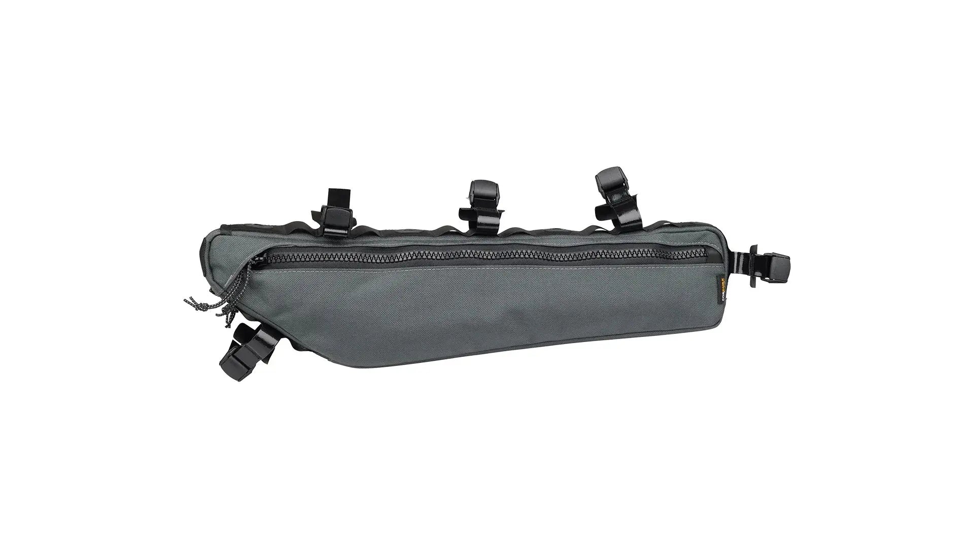 Salsa EXP Series Cholla Half-Frame Bag in gray, alternate angle