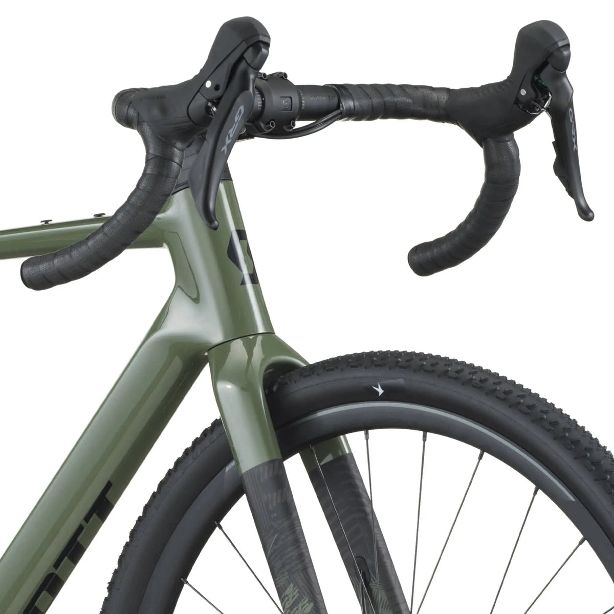 Scott Addict Gravel 40 Bike in Wenge Green, detail view