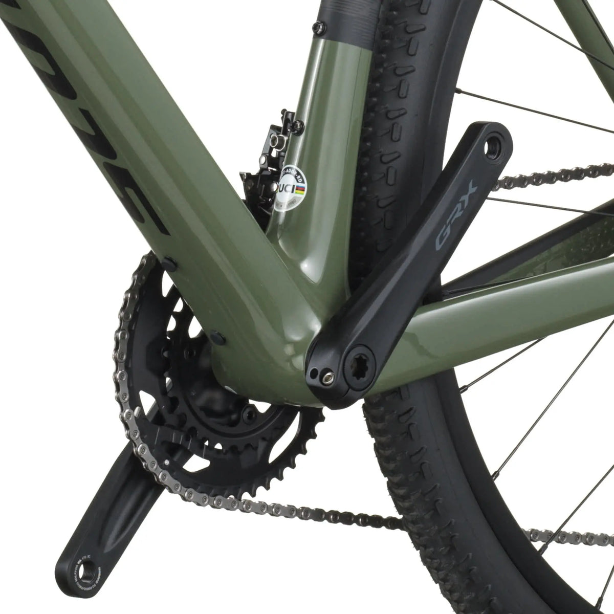 Scott Addict Gravel 40 Bike in Wenge Green, detail view