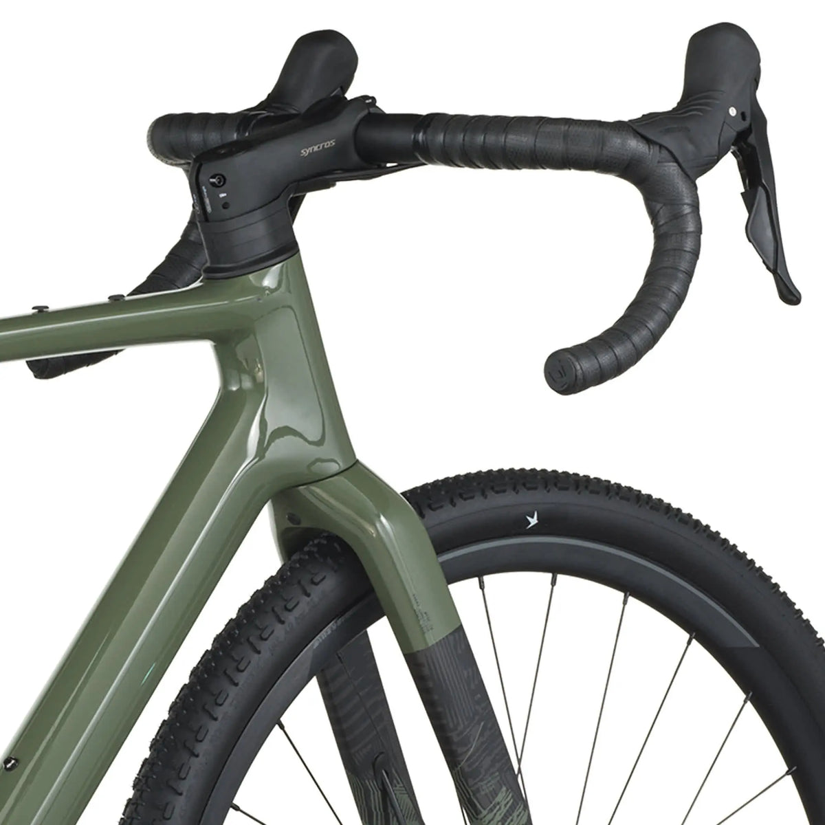 Scott Addict Gravel 40 Bike in Wenge Green, detail view