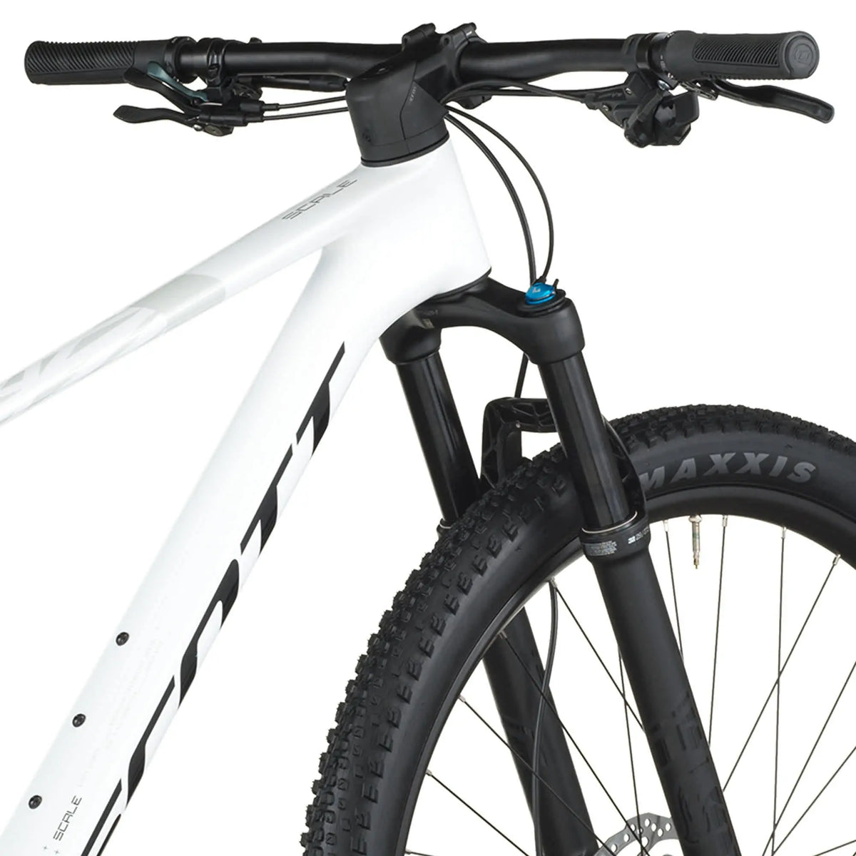 Scott Scale 910 Bike in White, detail view