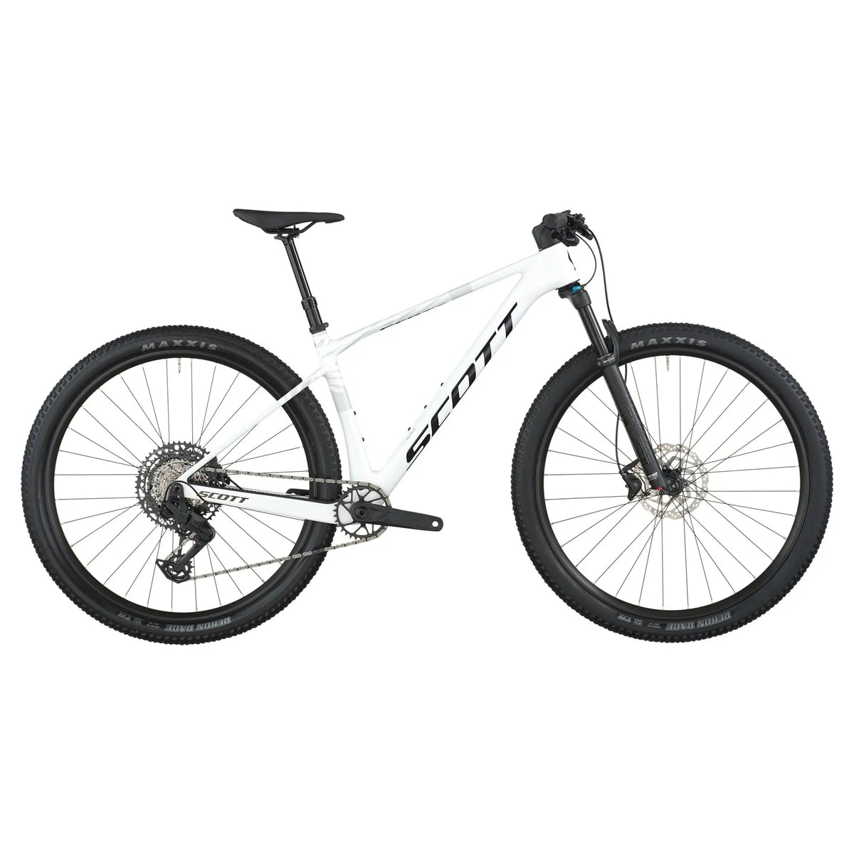 Scott Scale 910 Bike in White, drive side view