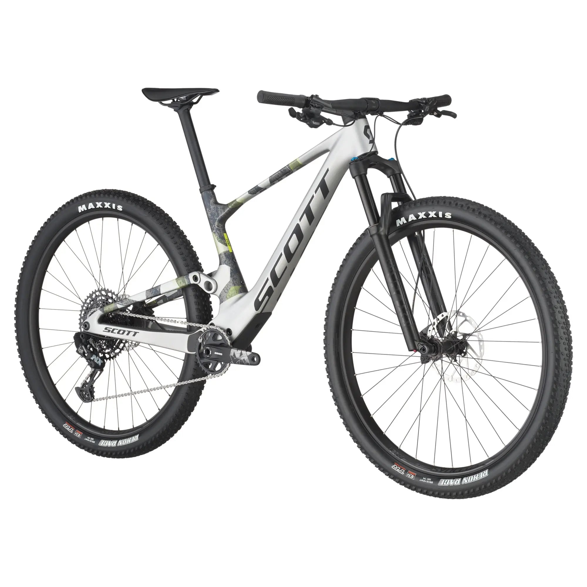 Scott Spark RC Comp Bike in Ice Grey Progressive Grey, detail view