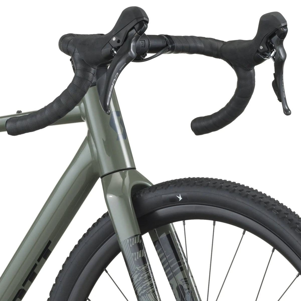 Scott Speedster Gravel 20 Bike in Wenge Green, detail view