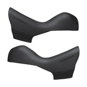 Shimano 105 ST-R7020 mechanical hydraulic STI lever hoods - pair, black rubber bracket covers