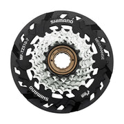 Shimano MF-TZ510-7 Multiple Freewheel 7-Speed 14-34T MEGARANGE with Spoke Protector