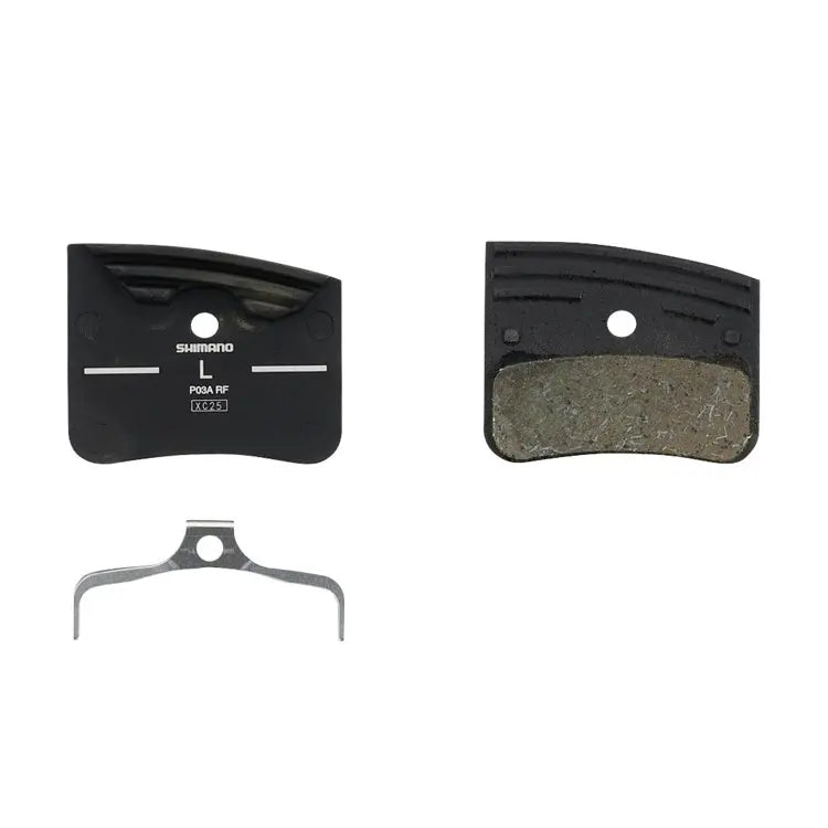 Shimano P03A-RF finned resin disc brake pad and spring
