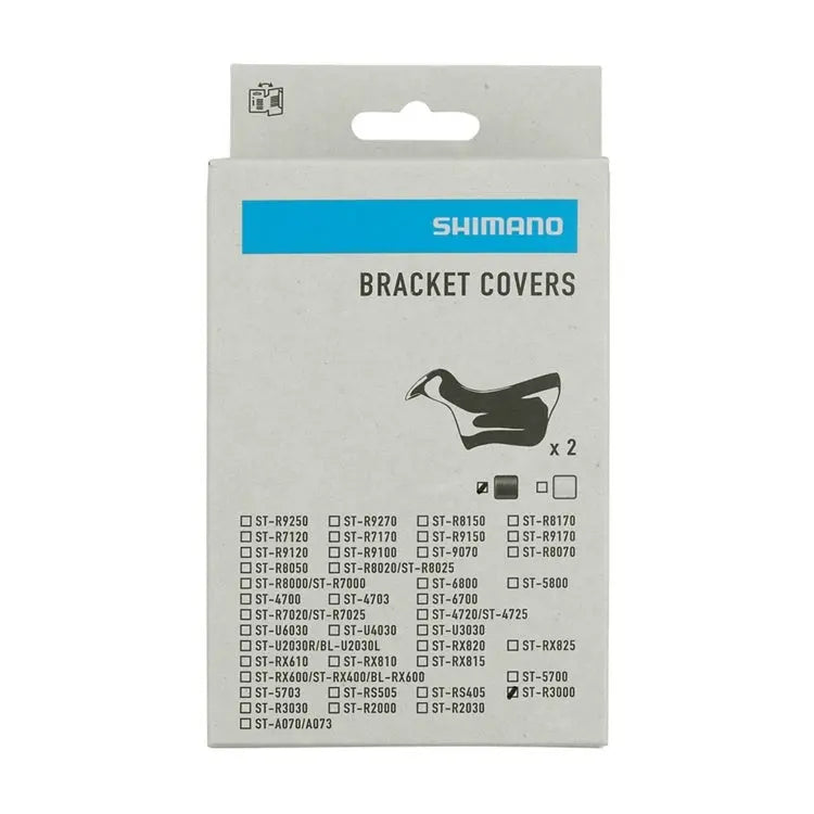 Shimano Sora ST-R3000 STI lever hoods - retail package shot for Y05T98010 bracket cover pair