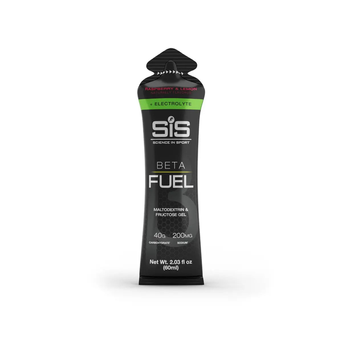 SiS Beta Fuel + Electrolyte Gel - Raspberry & Lemon | Individual Gel Science in Sport