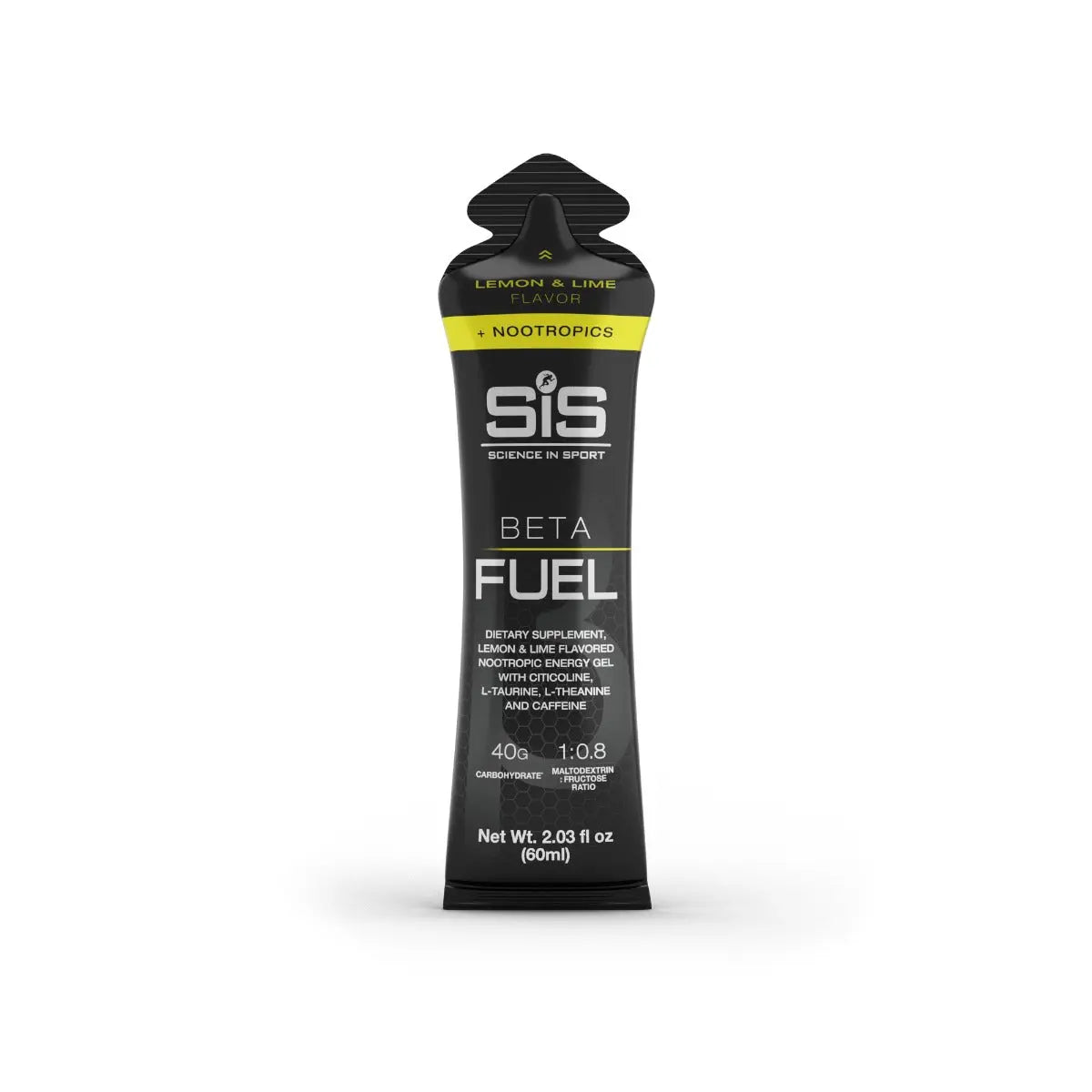 SiS Beta Fuel + Nootropics Gel - Lemon & Lime | Individual Gel Science in Sport