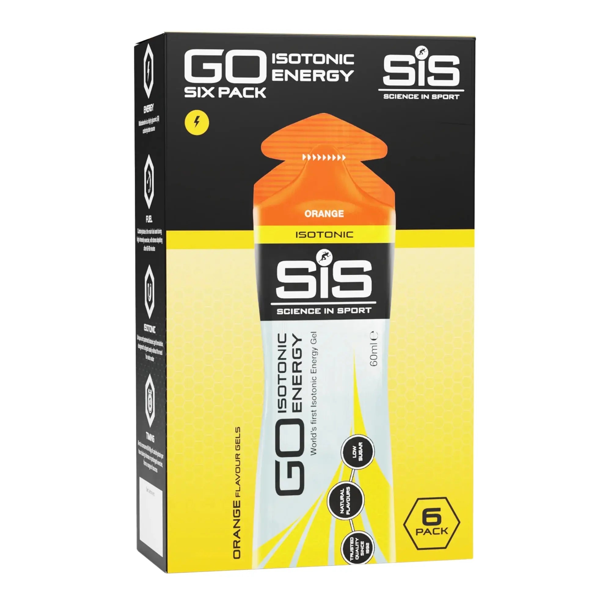 SiS GO Isotonic Energy Gel - Orange | Box of 6 Science in Sport