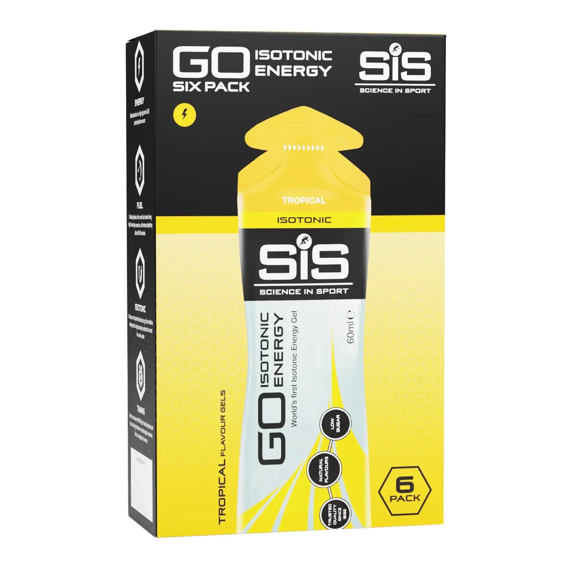 SiS GO Isotonic Energy Gel - Tropical | Box of 6 Science in Sport