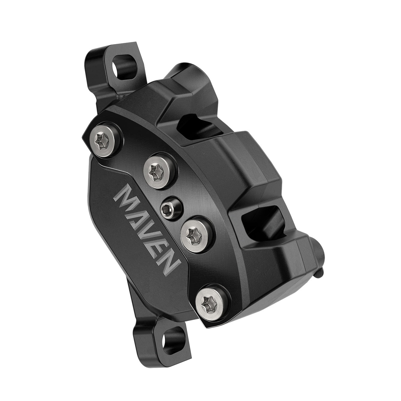 SRAM Maven Silver hydraulic disc brake caliper, 4-piston gloss black