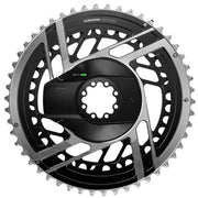 SRAM RED AXS E1 Power Meter Chainring Kit Direct Mount black silver side view