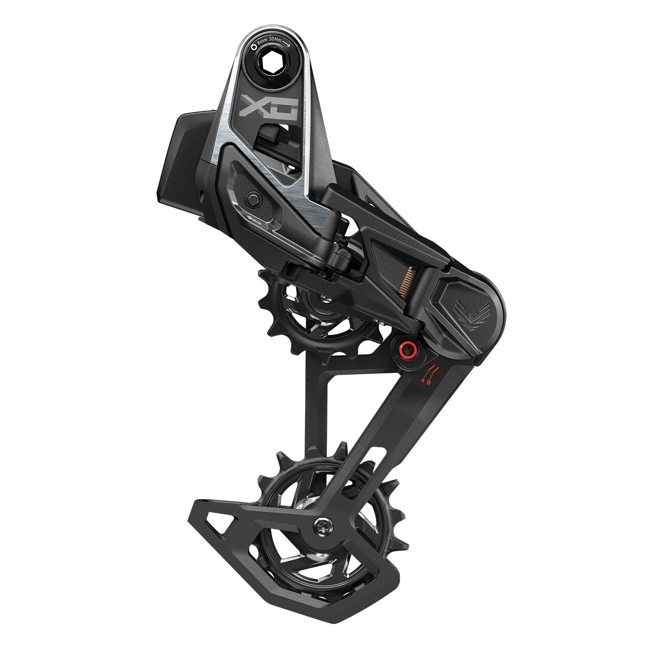 SRAM X0 Eagle T-Type AXS rear derailleur, 12-speed, black, hangerless