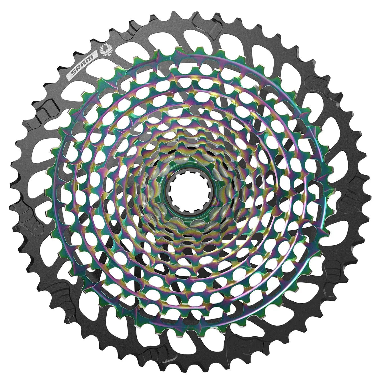 SRAM XG-1299 Eagle cassette 10-52t Rainbow Ti Nitride finish