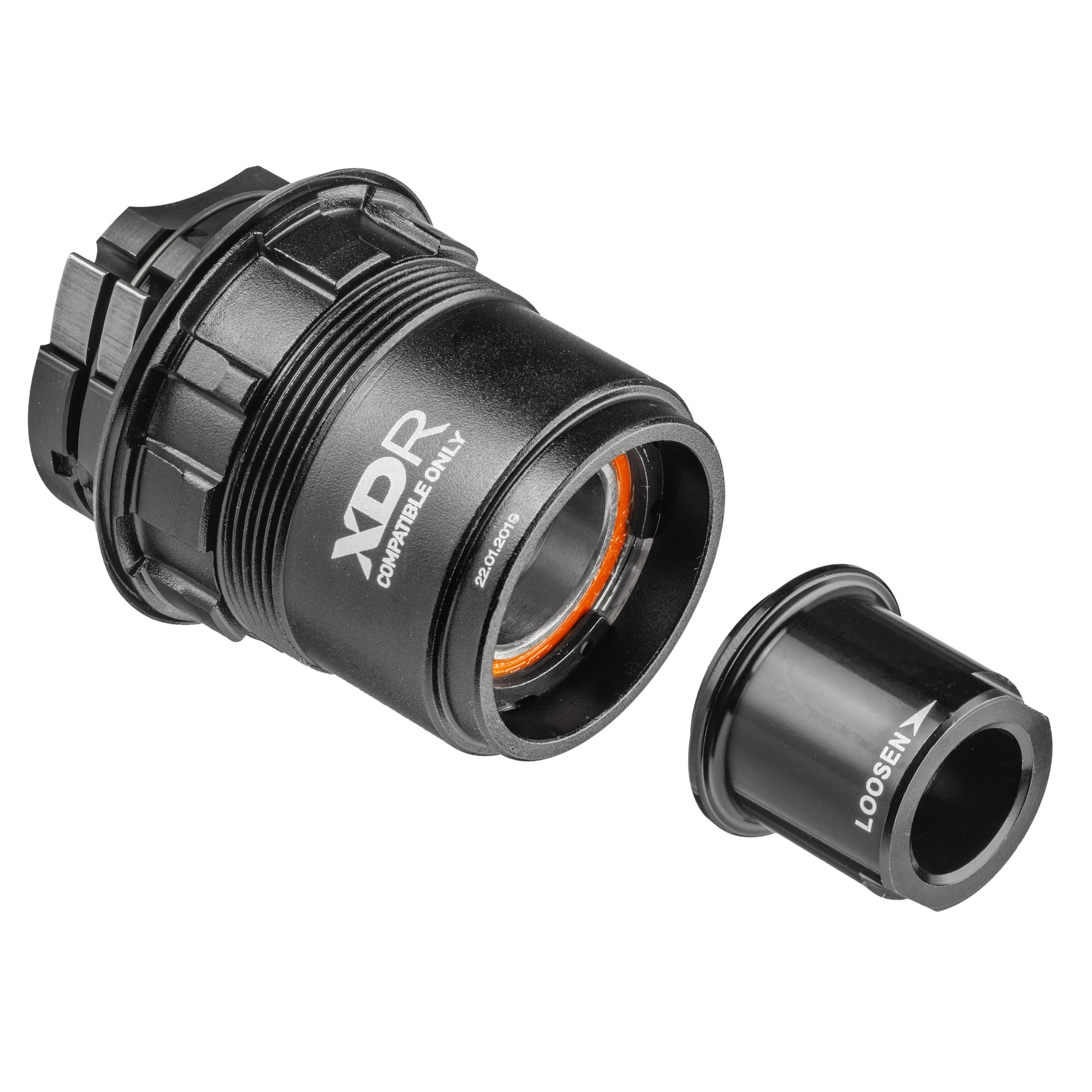 Syncros SRAM XDR freehub body for Capital 1.0 wheelset, black, with end cap