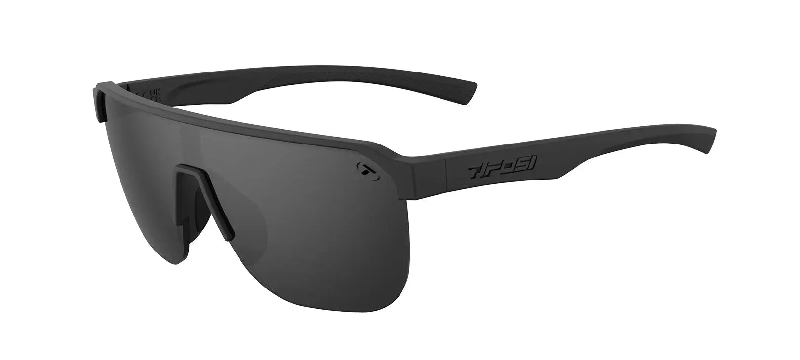 Tifosi Sanctum SL Sunglasses - Blackout with Smoke lens