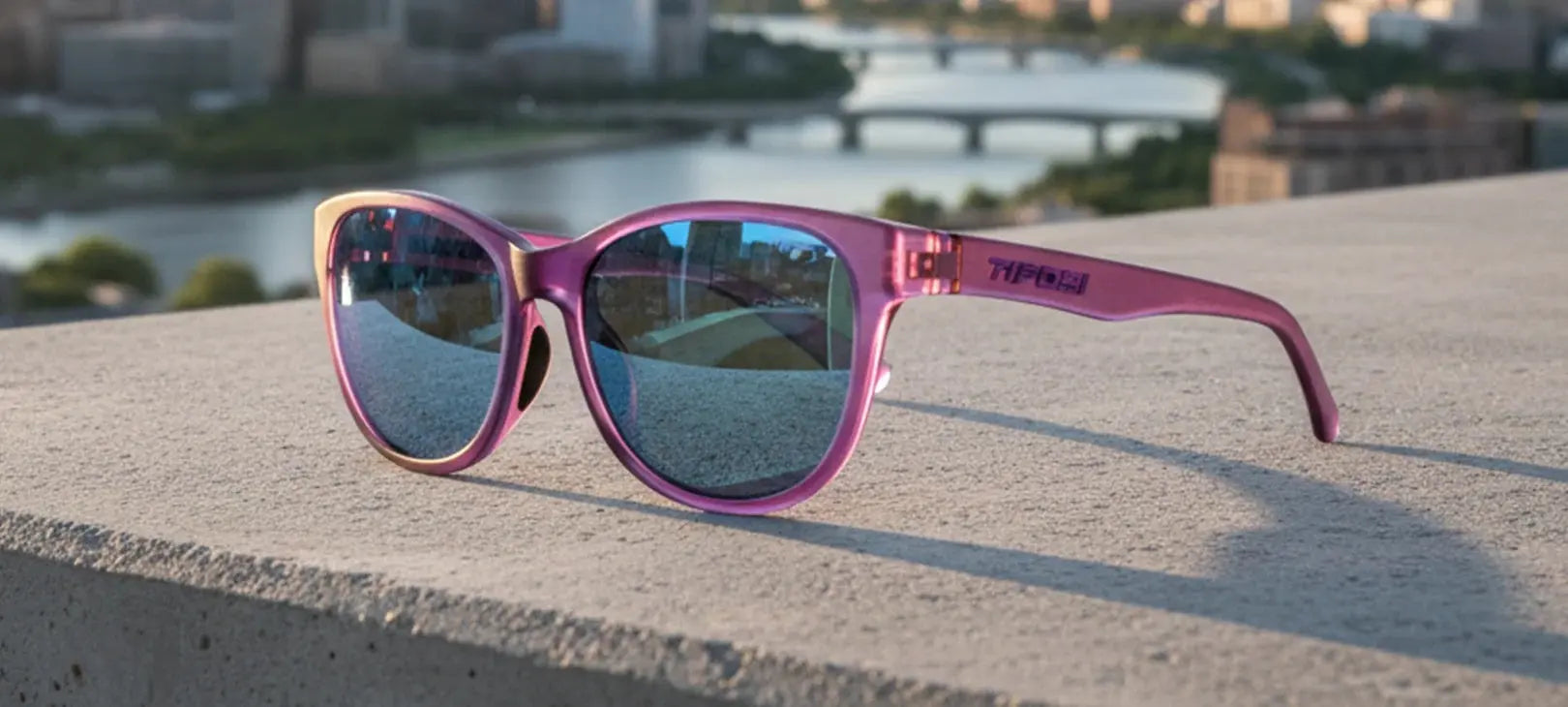 Tifosi Stella Plum Crazy sunglasses side profile