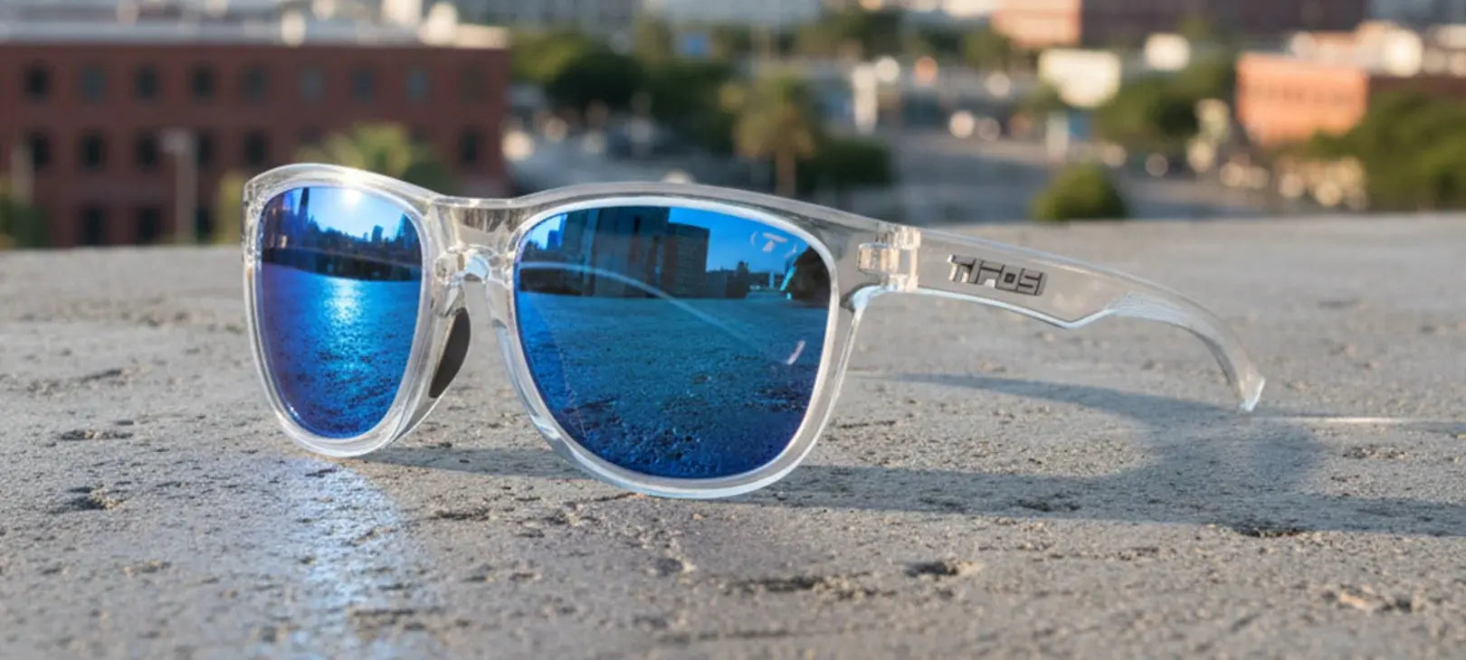 Tifosi Swank S Crystal Clear sunglasses side profile