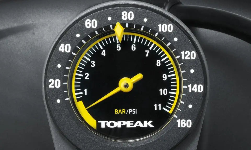 Topeak JoeBlow Max HP base-mount analog gauge
