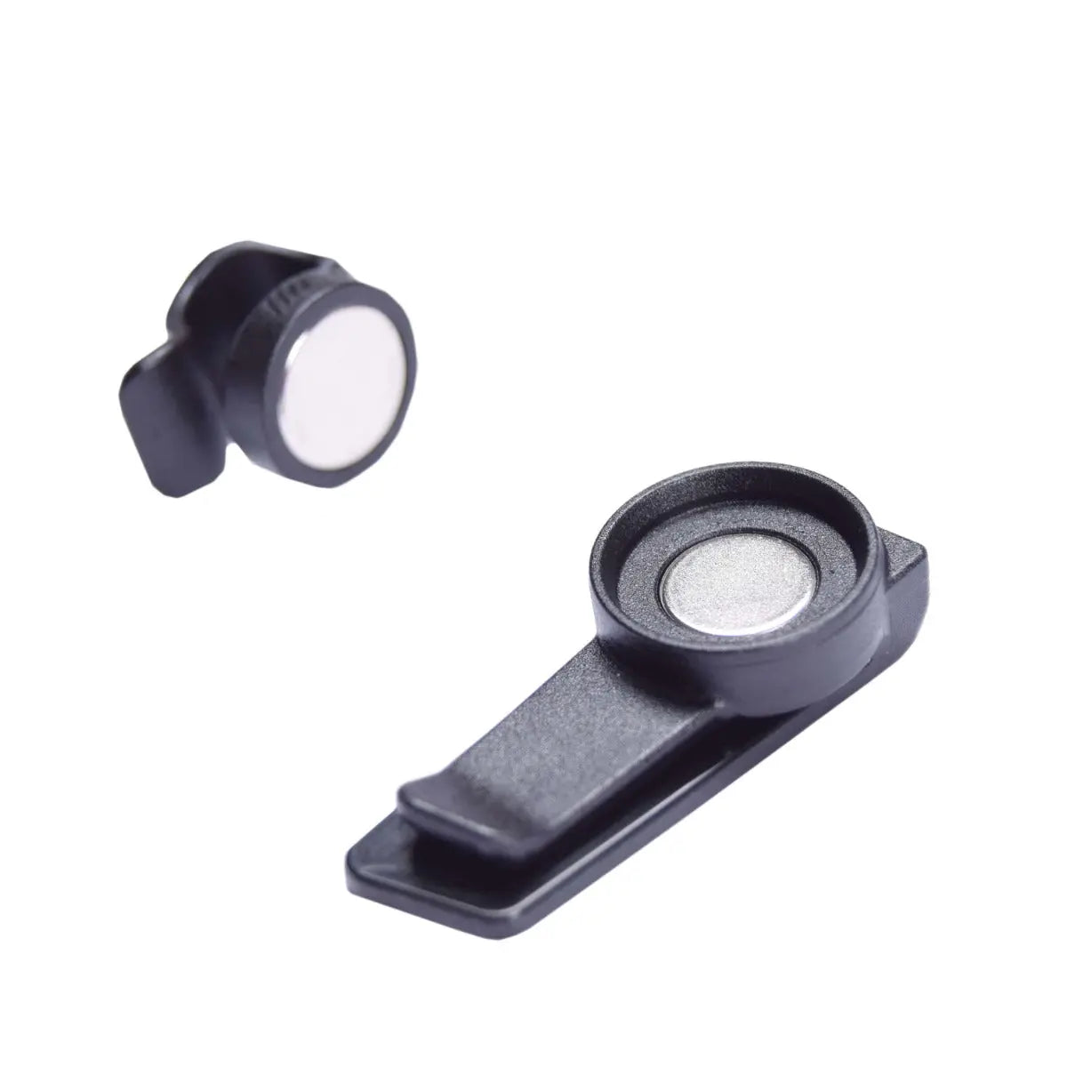 USWE Magnetic Tube Clip attached to hydration pack harness
