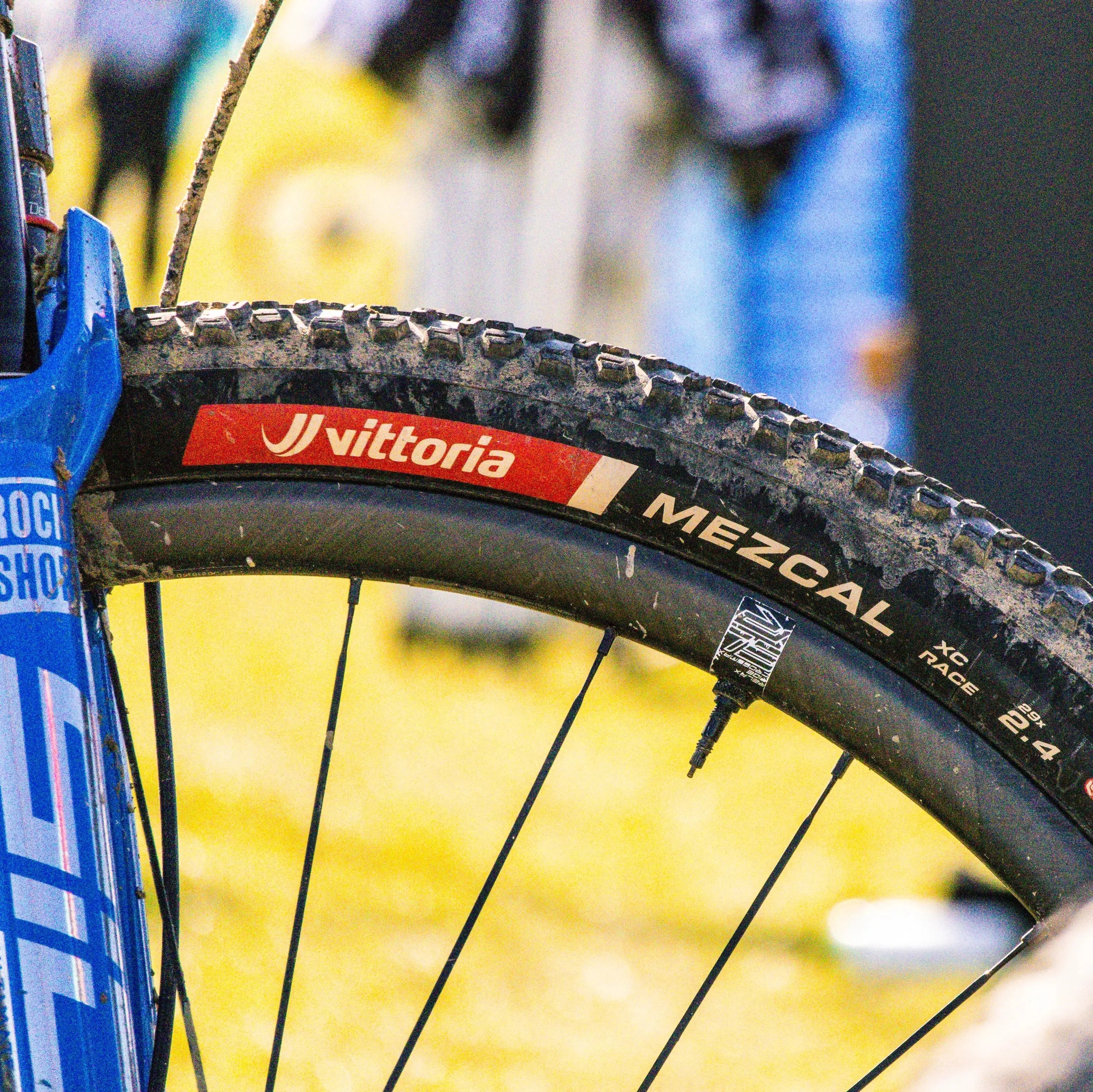 Mountain bike with Vittoria Mezcal XC Race tire on trail