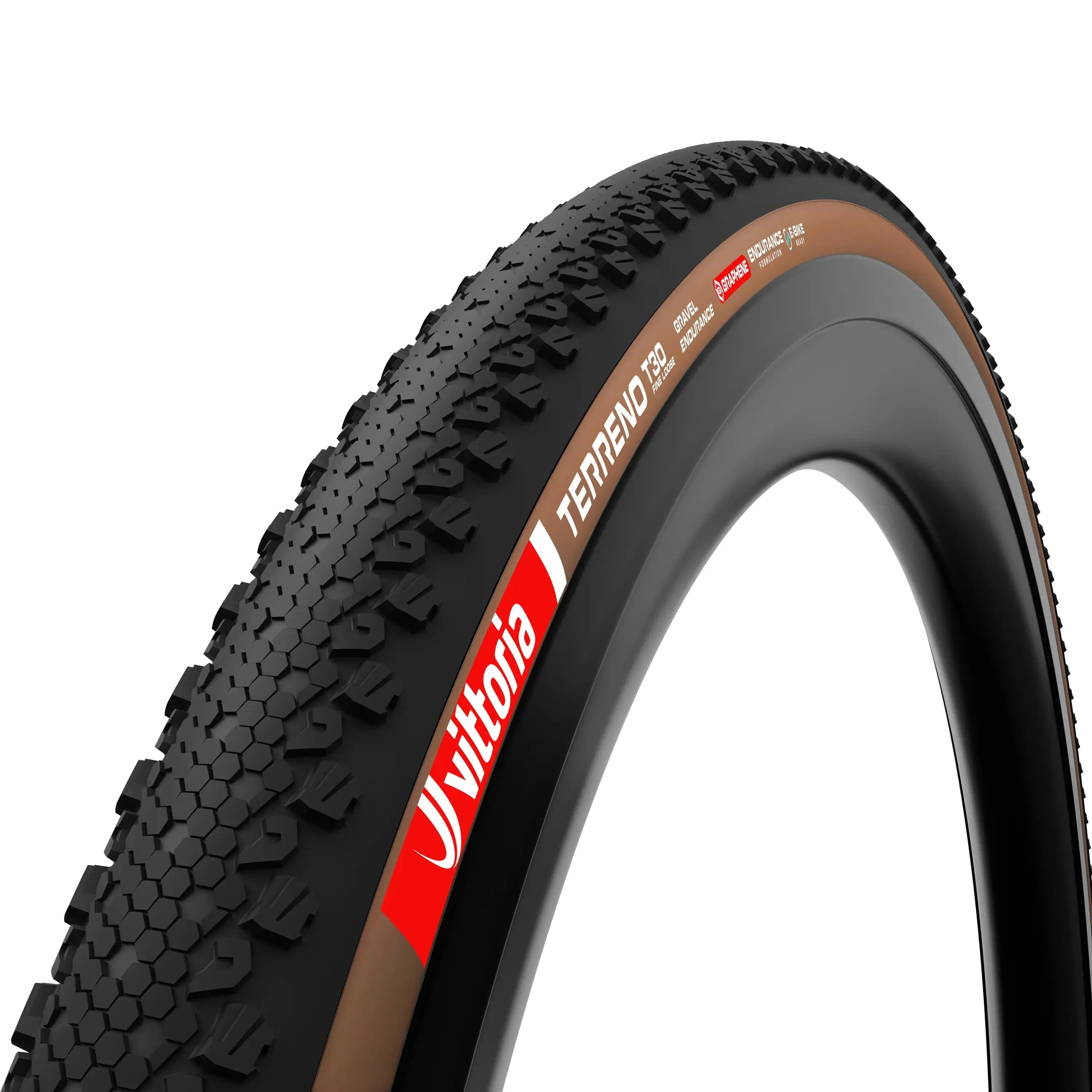 Vittoria Terreno T30 Fine Loose Gravel Endurance Tire Brown sidewall