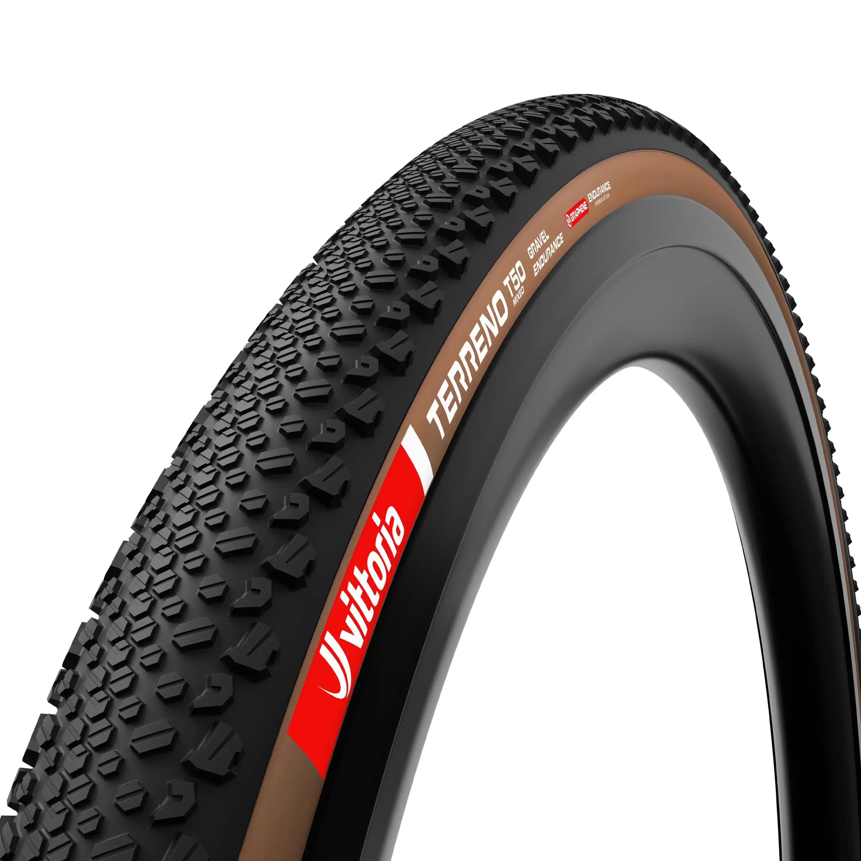 Vittoria Terreno T50 Mixed Gravel Endurance Tire Brown sidewall