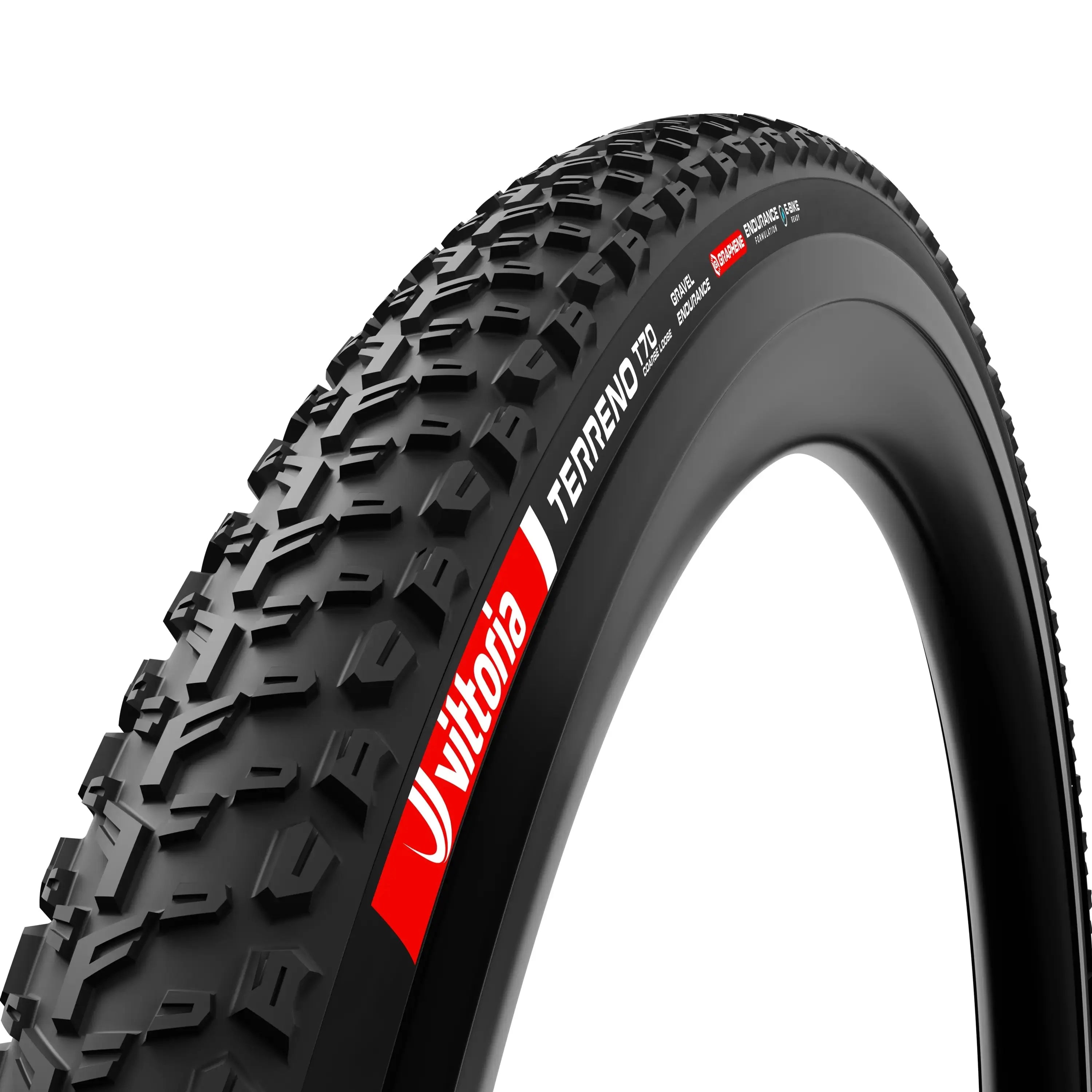 Vittoria Terreno T70 Coarse Loose Gravel Endurance Tire Full Black sidewall