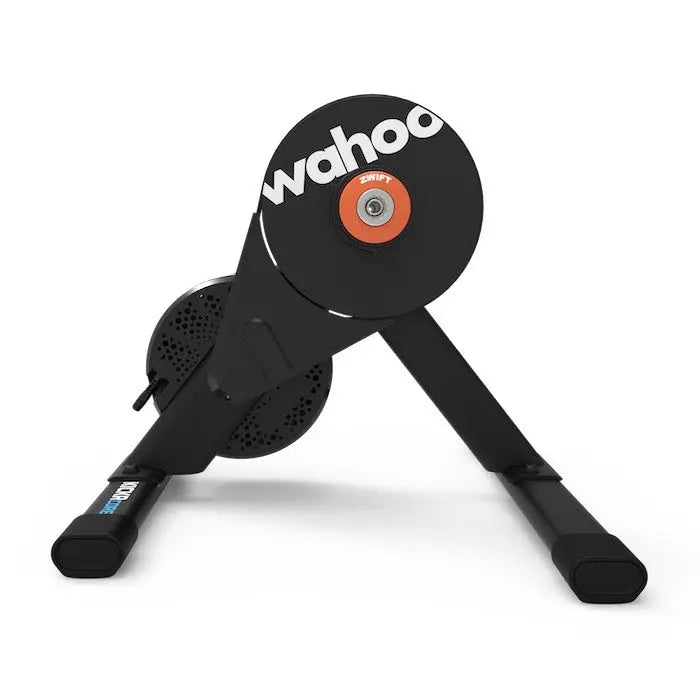 Wahoo KICKR CORE 2 with Zwift Cog and Click side view