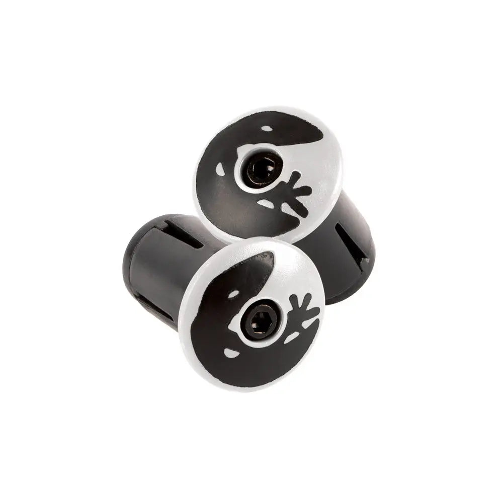 Lizard Skins DSP Ultra bar tape screw-in bar end plugs, Diamond White