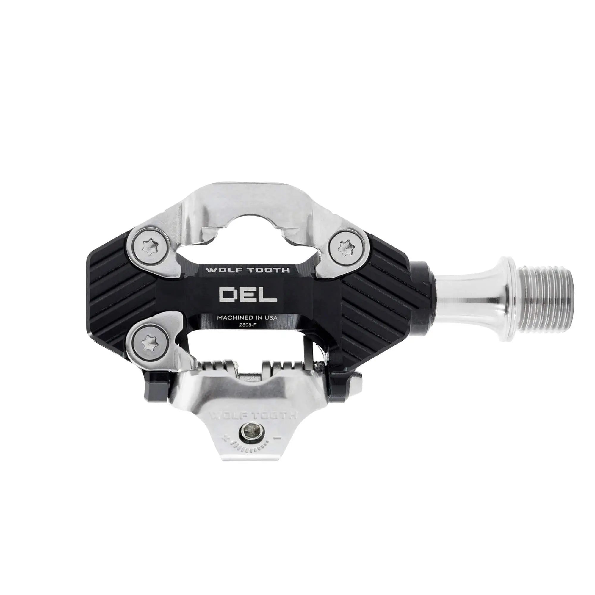Wolf Tooth DEL Gravel Race Clipless Pedal black top view