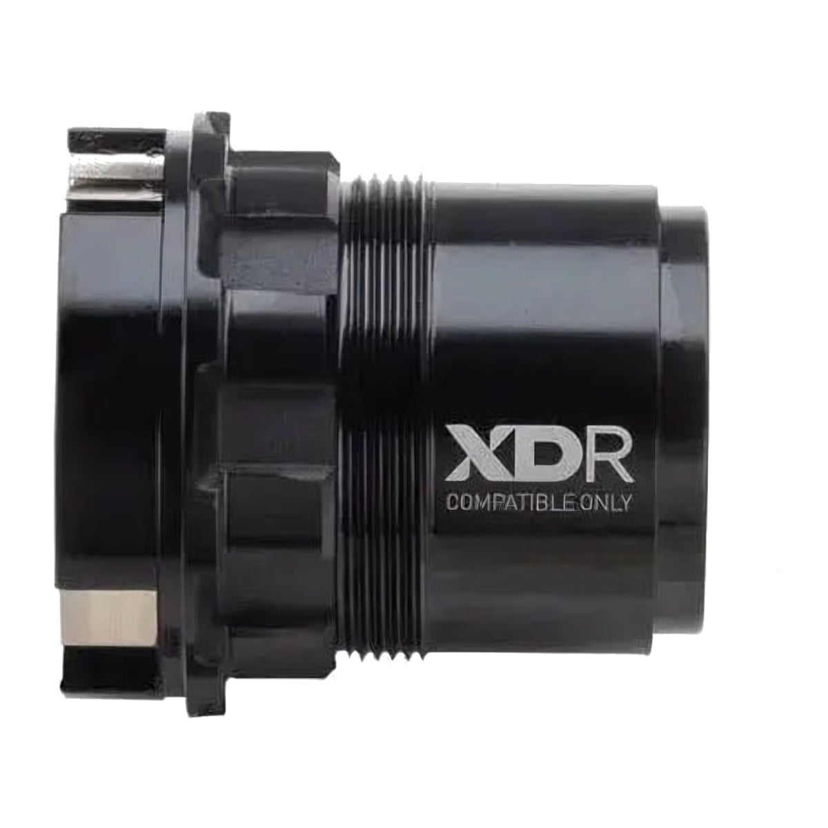 Black Zipp 177 XDR freehub body with XDR Compatible Only marking